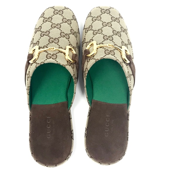 NIB Gucci GG Print Mules - Picture 4 of 9